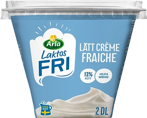 Laktosfri lätt crème fraiche 13%