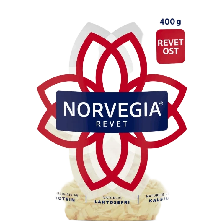 Norvegia Revet Ost 400g