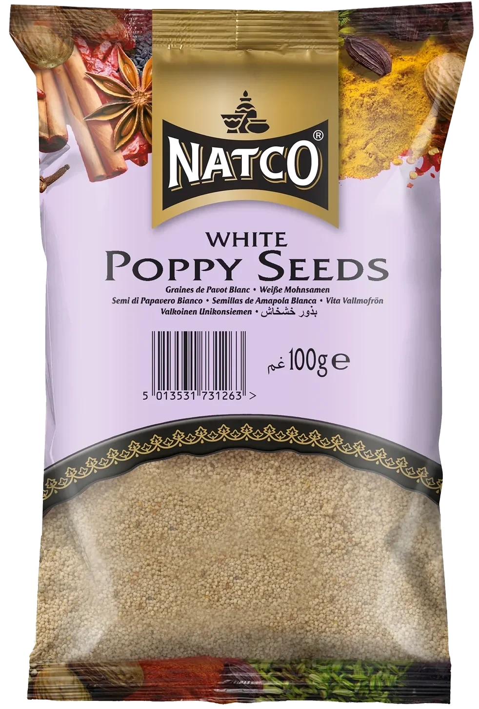 Natco Hvite Valmuefrø 70g