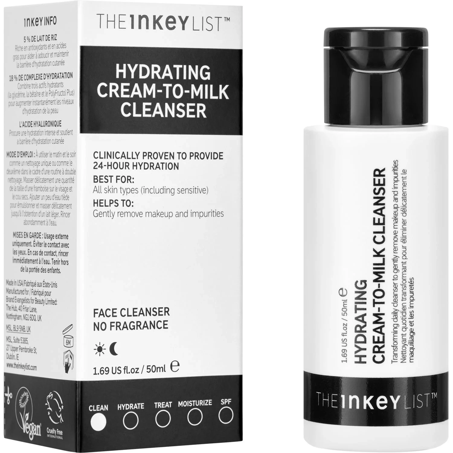 The INKEY List Hydrating Cream to Milk Cleanser 50 ml