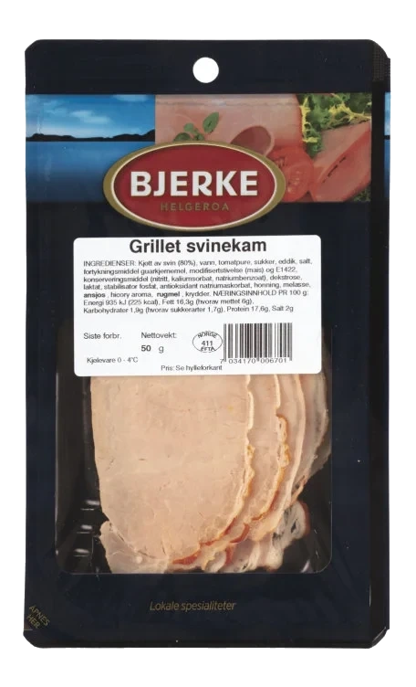 Svinekam Grillet 50g Bjerke