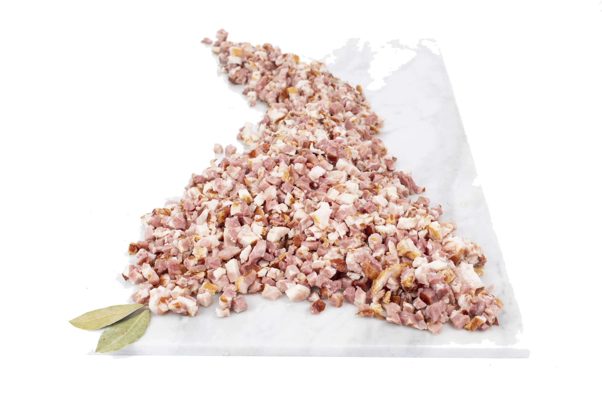 Bacon tärnat fryst