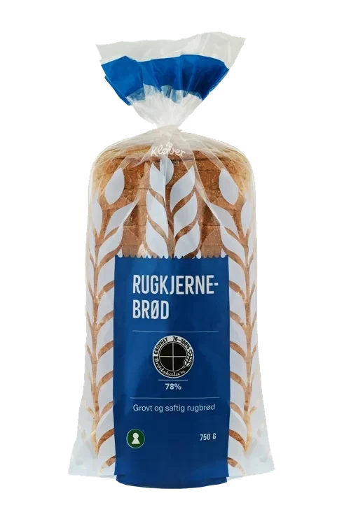 KLØVER RUGKJERNEBRØD 750 g skåret