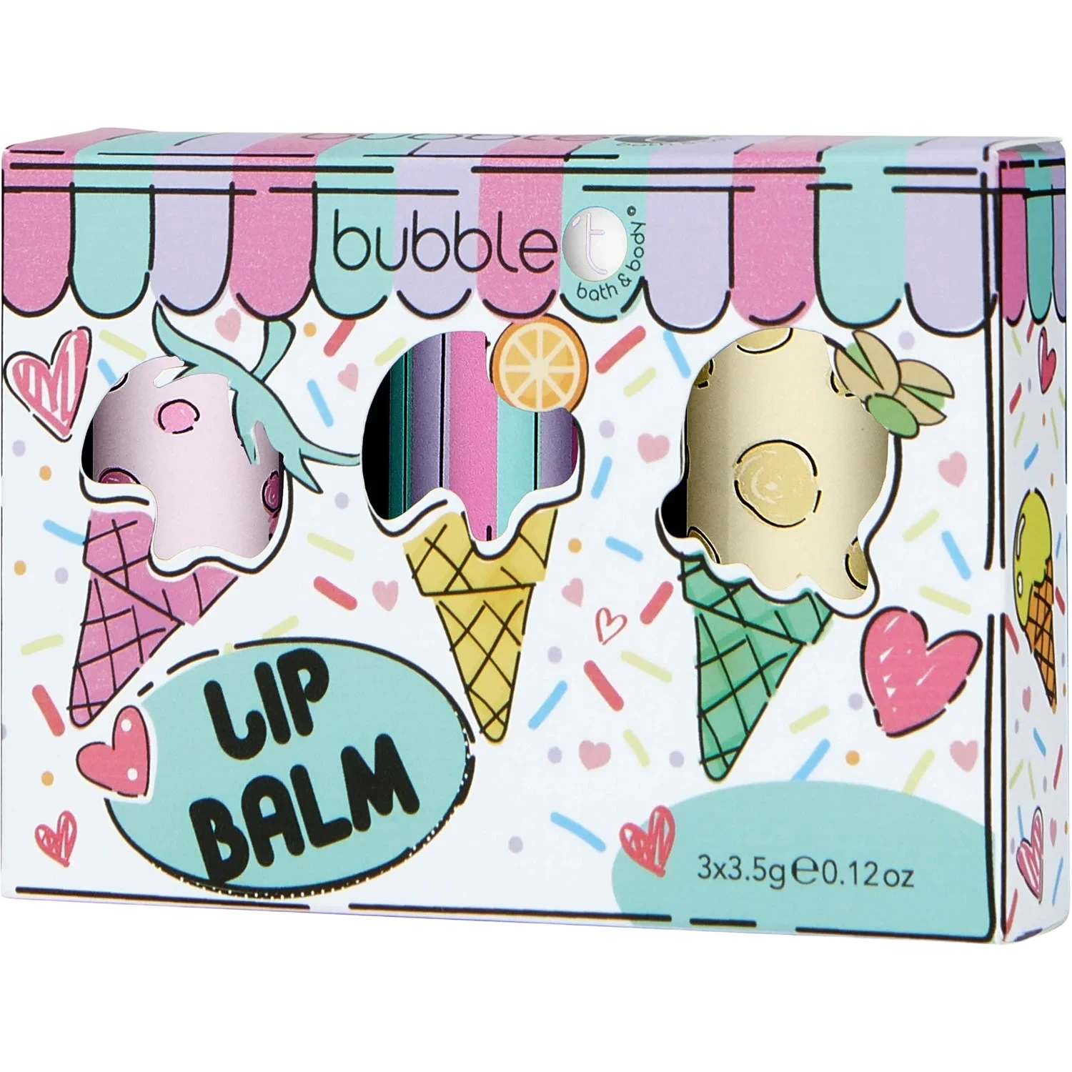 BubbleT Cartoon Lip Balm Set