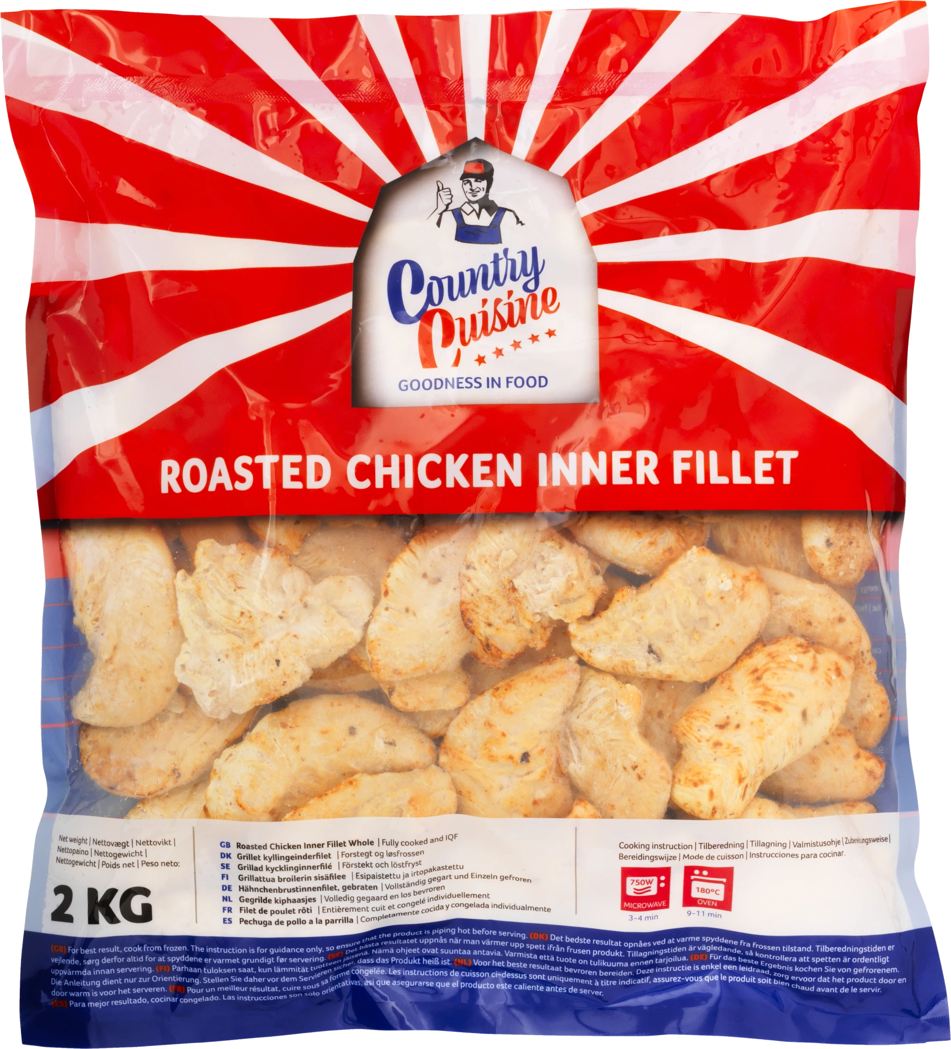 Grillad kycklinginerfilé