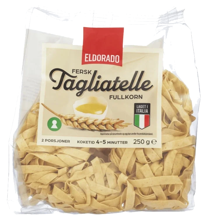 Tagliatelle Fullkorn Fersk 250g Eldorado