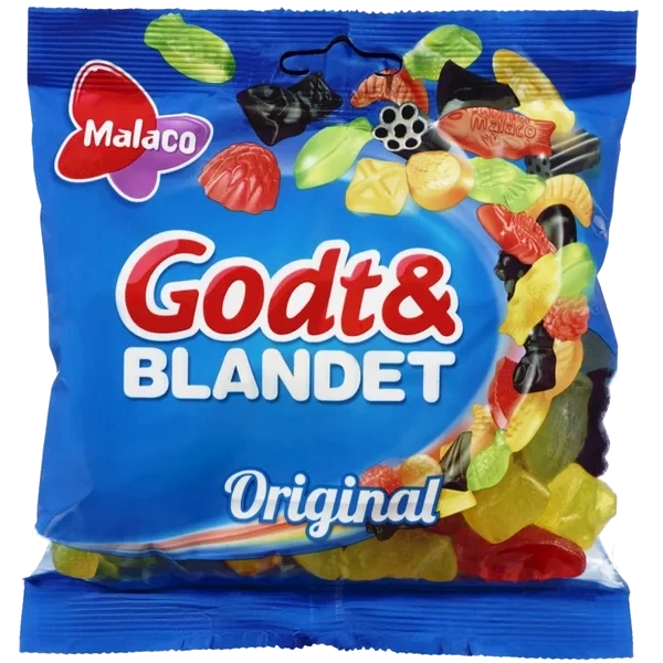 Godt & Blandet Vingummi 220g Malaco