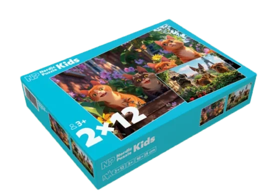 Puslespill Cat & Dog 2x24 Brikker