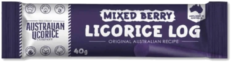 Licorice Log Mixed Berry 40g