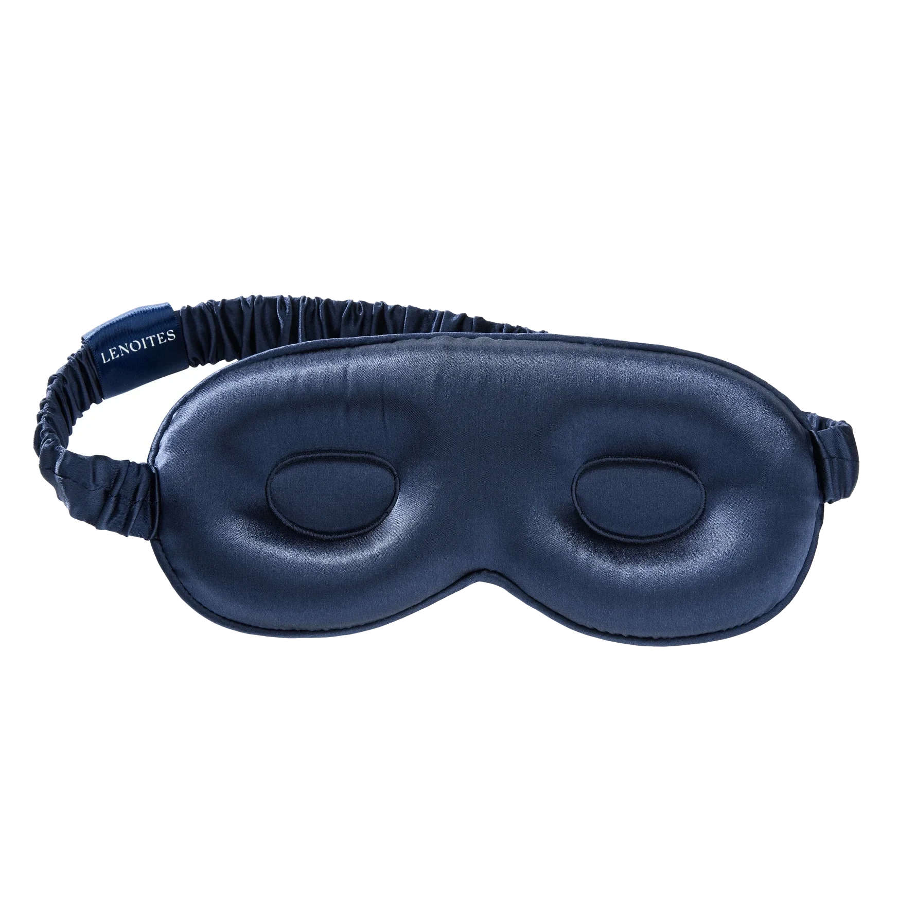 Lenoites Mulberry Silk Contour Sleep Mask Navy