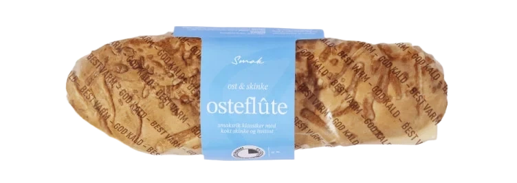 Osteflute Ost og Skinke 180g Smak