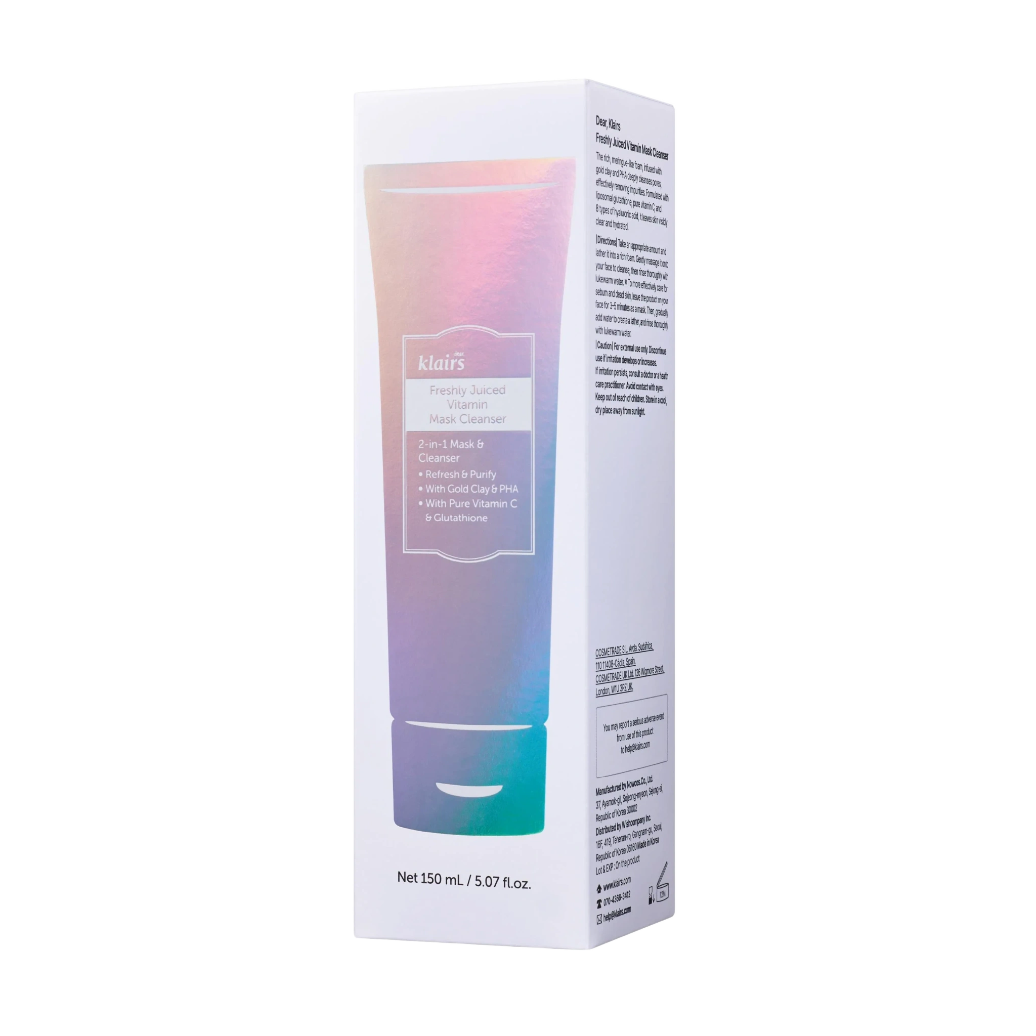 Klairs Freshly Juiced Vitamin Mask Cleanser