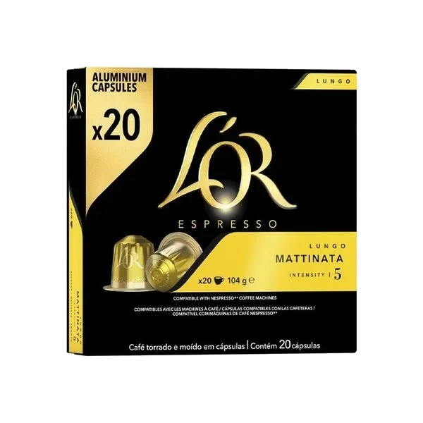 Lungo Mattinata Kaffekapsler x20