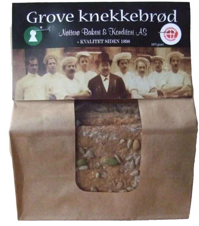Knekkebrød Grove m/Frø 220g Nøtterø Bakeri