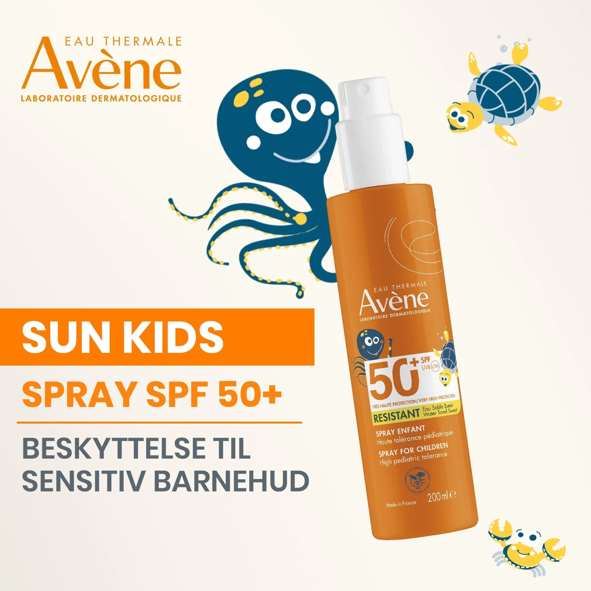 Avène Sun Spray Kids SPF50+, 200 ml