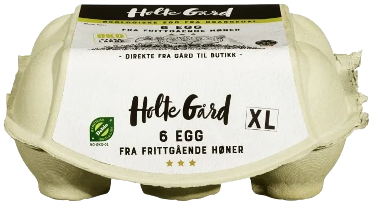 Egg Økologisk Xl 6stk 590g Holte