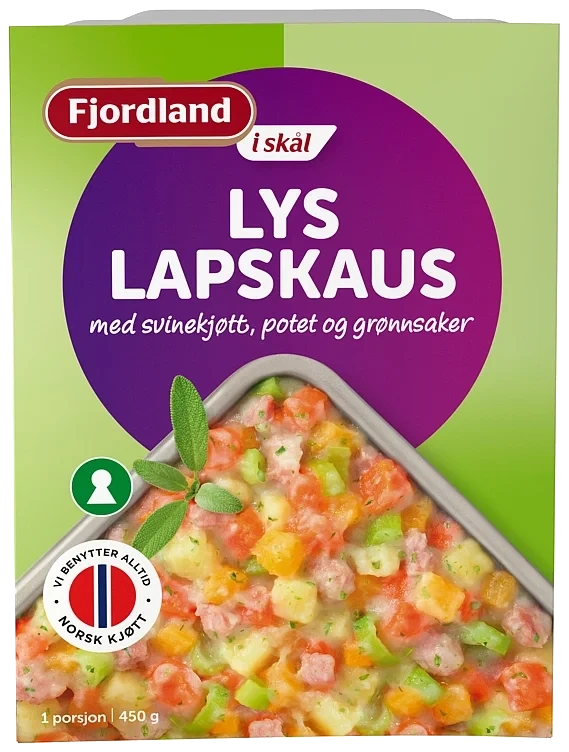Fjordland lys lapskaus skål 450g