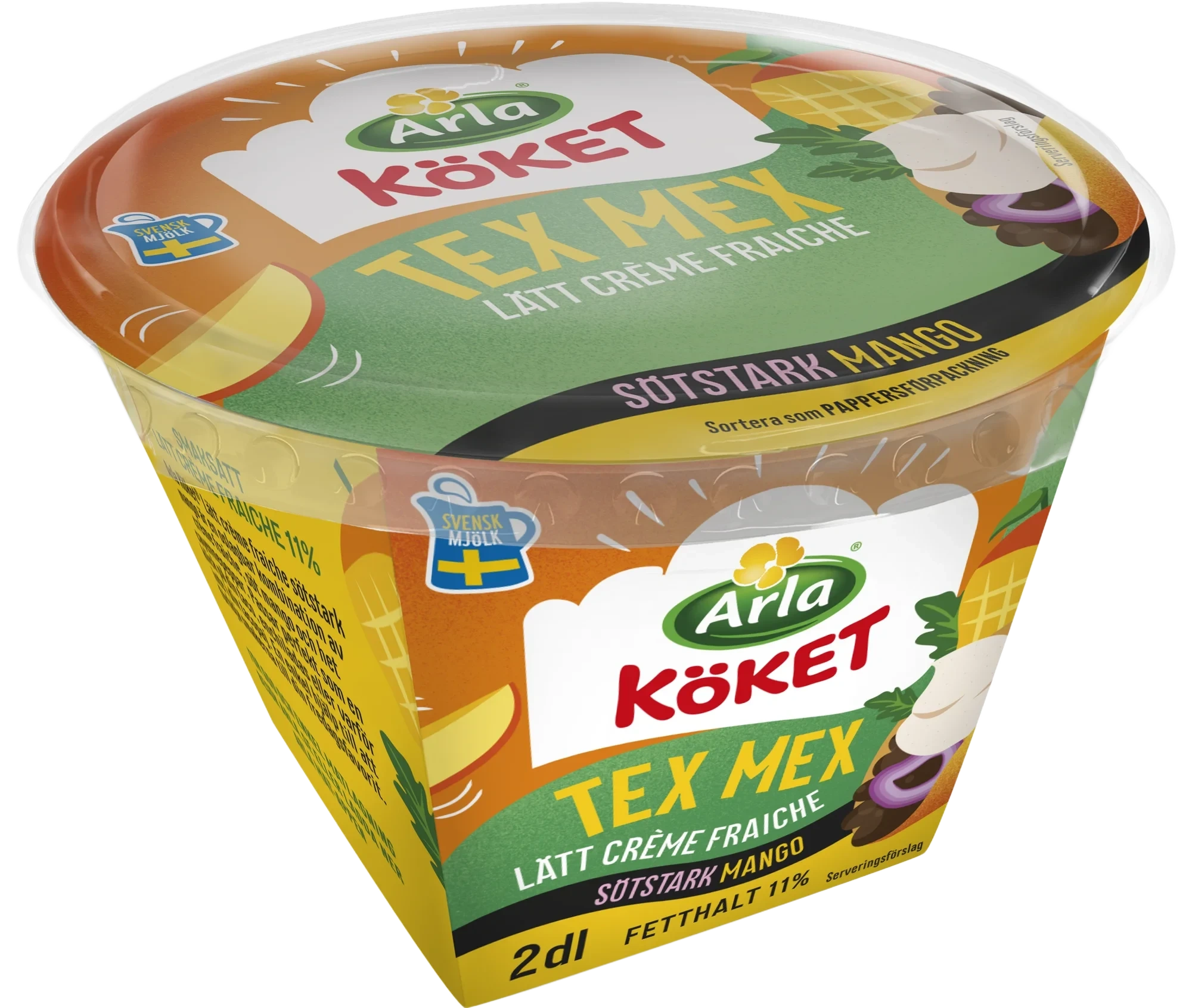 Lätt crème fraiche sötstark mango 11%