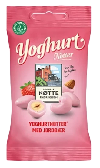 Yoghurtnøtter Jordbær 70g