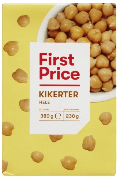 Kikerter 380g First Price