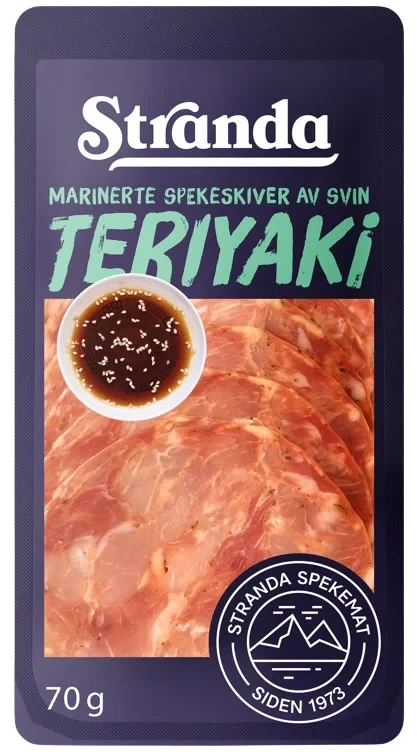 Spekeskiver Teriyaki Marinerte 70g Stranda