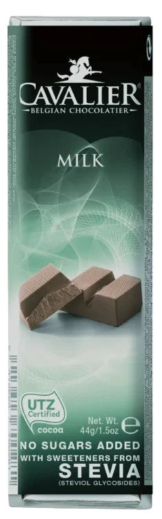 Melksjokolade Stevia 44g Cavalier