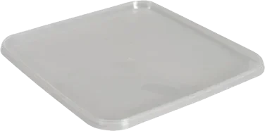 Plastbeger Lokk 192x192 Mm Klar Pp til Stablebeger Stor Forpakning
