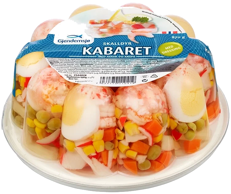 Skalldyrcabaret i beger   870g