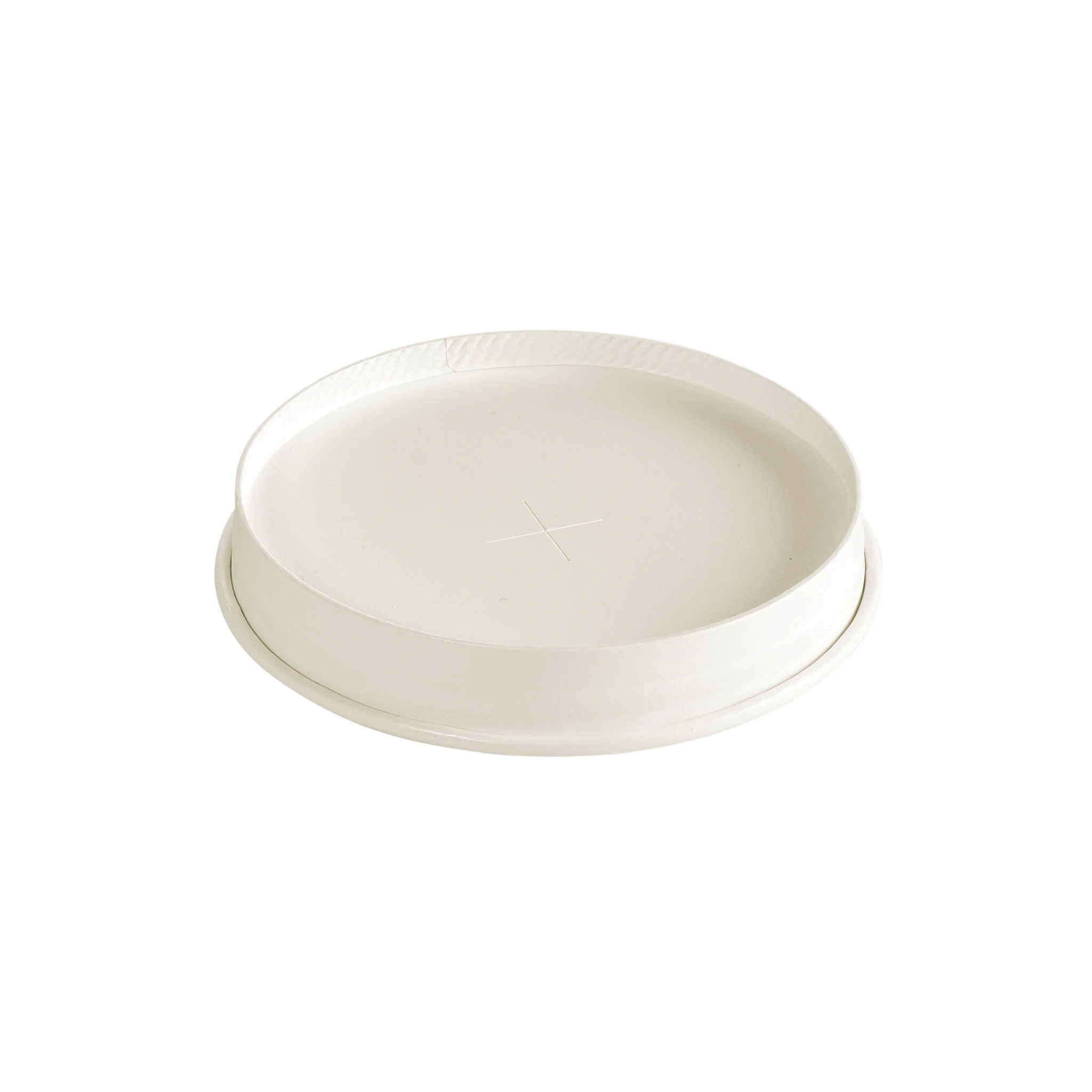 Flat Lokk Pap m. Kryss 35/47/59cl Hvit