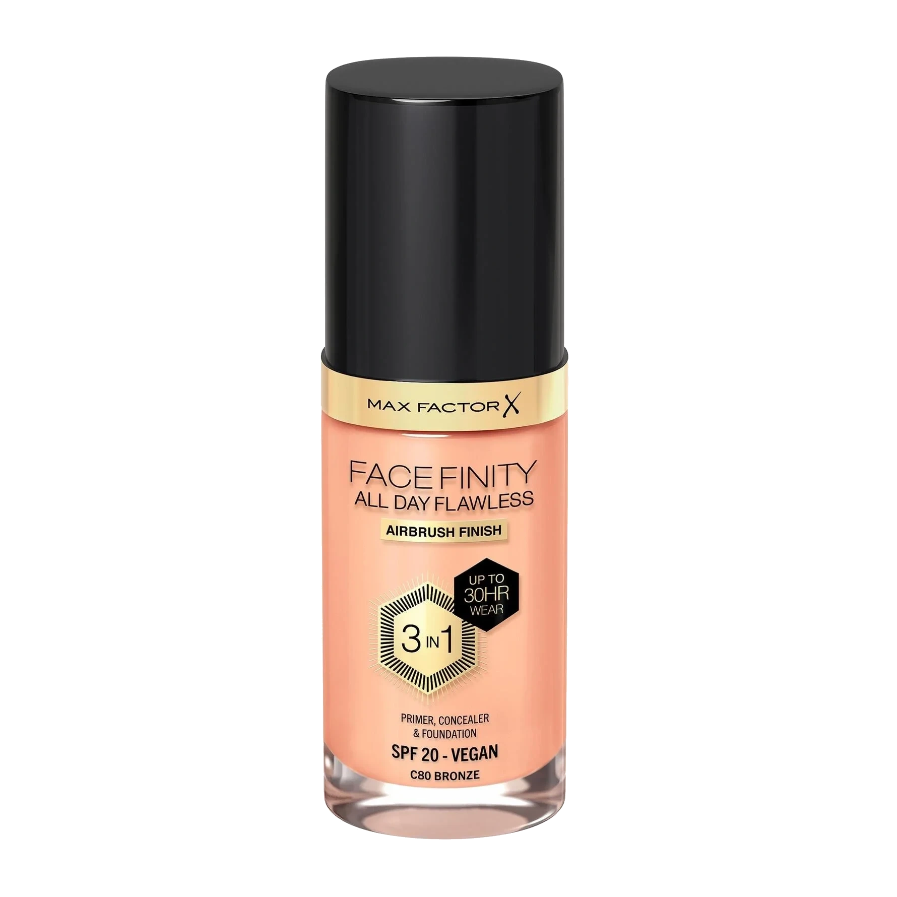 Max Factor Facefinity All Day Flawless 3-In-1 Foundation 80 Bronze