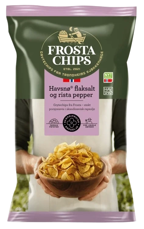Frostachips Havsnø Flaksalt & Rista Pepper 150g