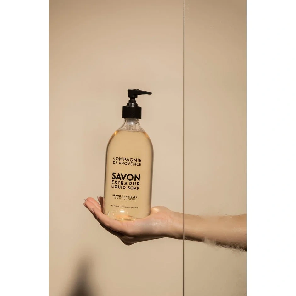 COMPAGNIE DE PROVENCE SAVON Liquid Marseille Soap Refill Sensitive Skin Liquid Hand Refill Soap 495 ml