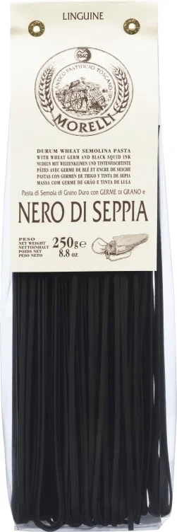 Linguine Pasta m/Blekksprutblekk 250g Morelli