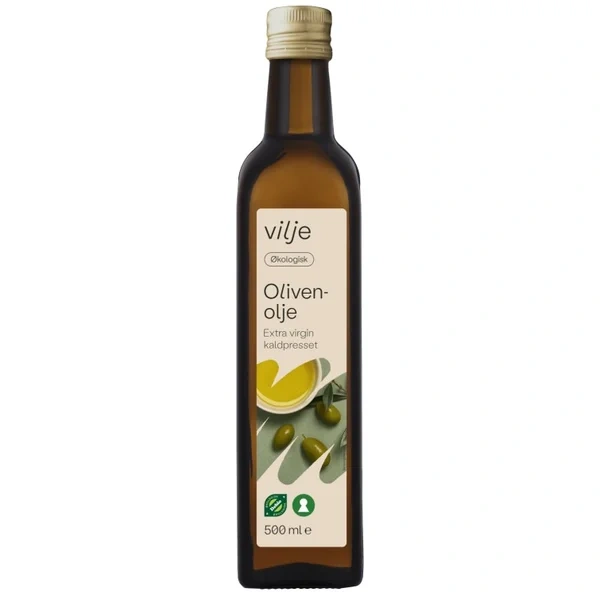 Olivenolje Ex.virigin Økol.500ml Vilje