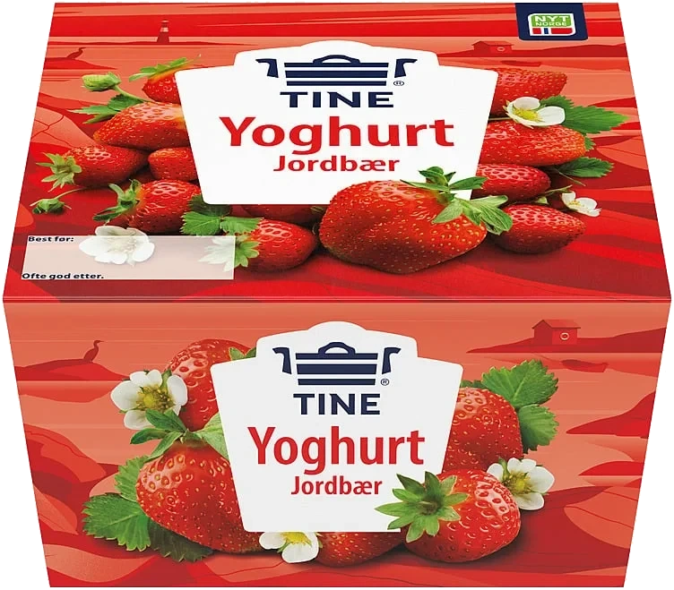 Yoghurt alltid jordbær       4x150g