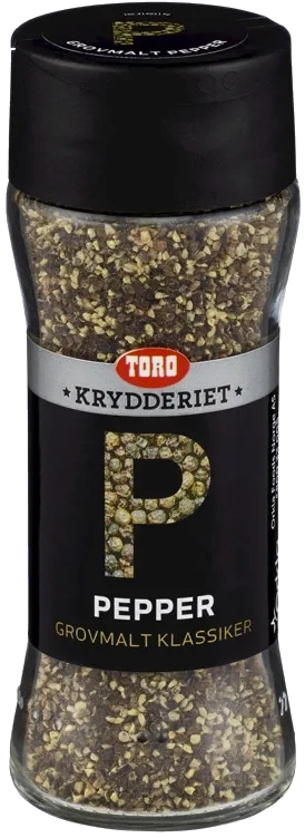 Pepper Sort Grovmalt 68g TORO