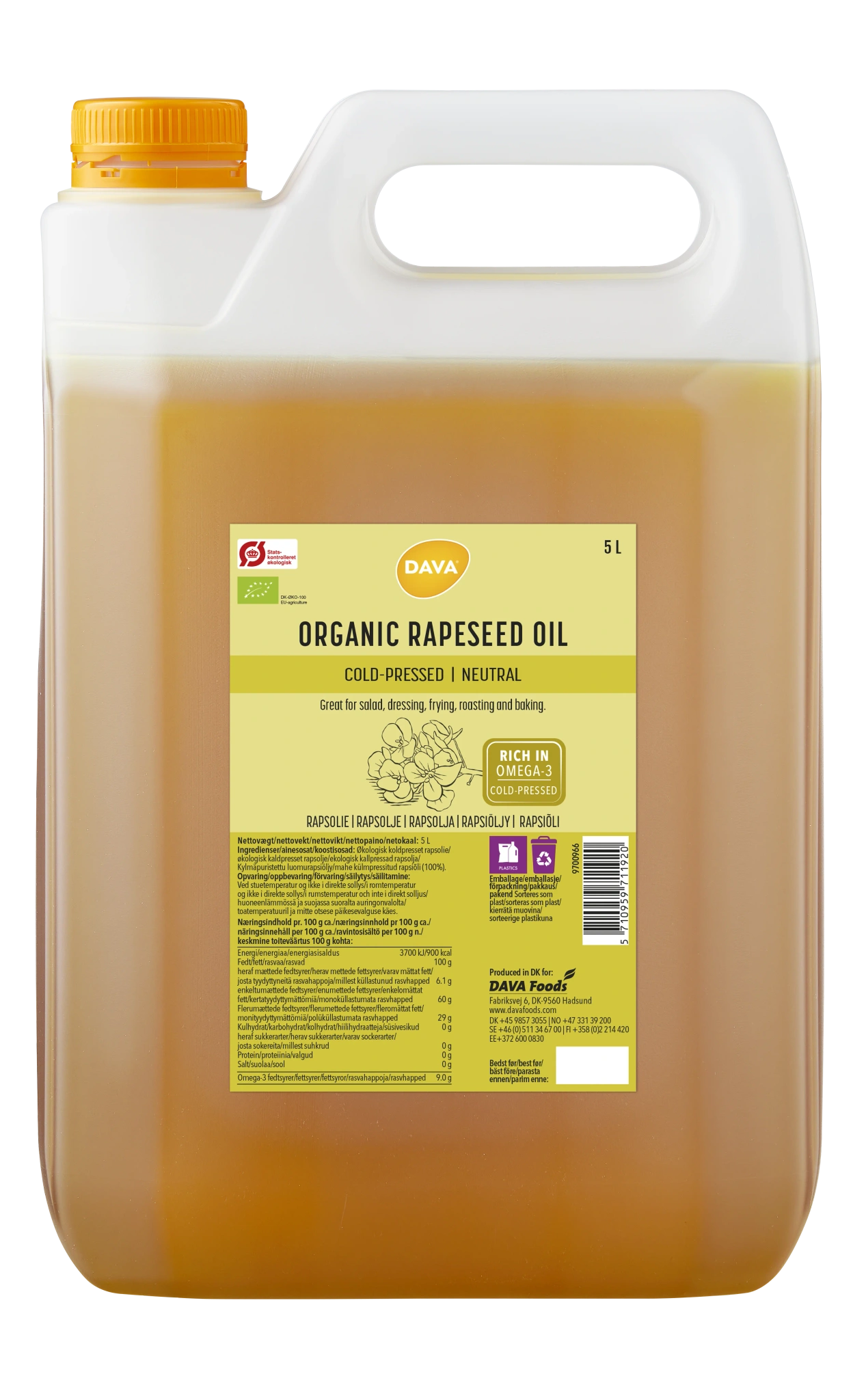 Org Cold-p Rapeseed Oil