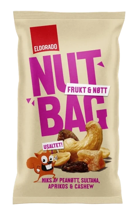 Nutbag Frukt&nøtt 50g Eldorado