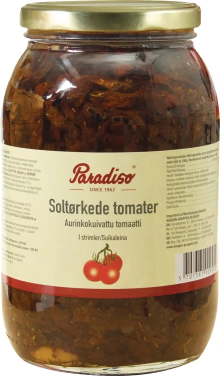 Paradiso Soltørk Tomat Strimlet 3x1,875kg