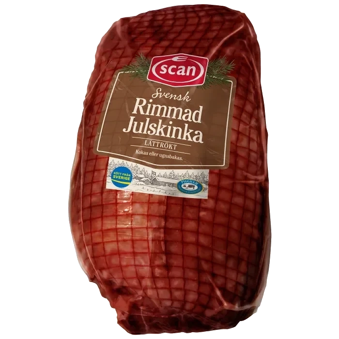 Julskinka Färsk Lättrökt Rimmad ca 1,8kg Scan