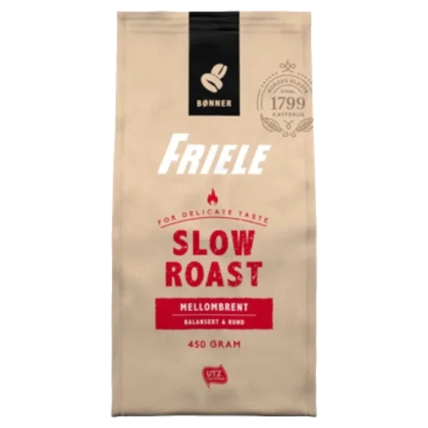 Friele Slow Roast Medium 450g Hele Bønner