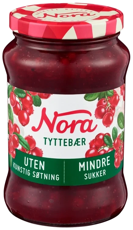 Tyttebærsyltetøy lett   535g