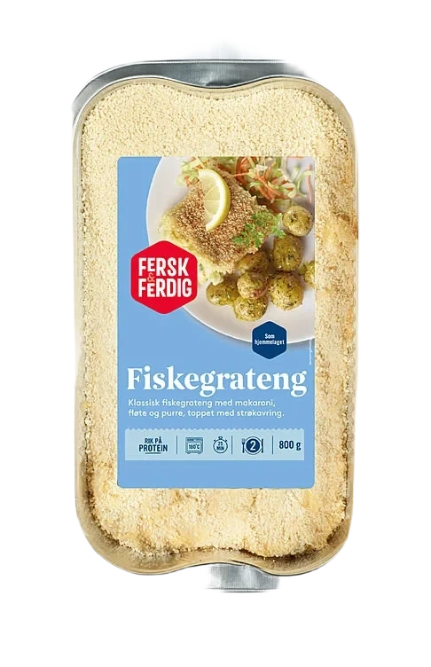 Fiskegrateng 800g Fersk&Ferdig
