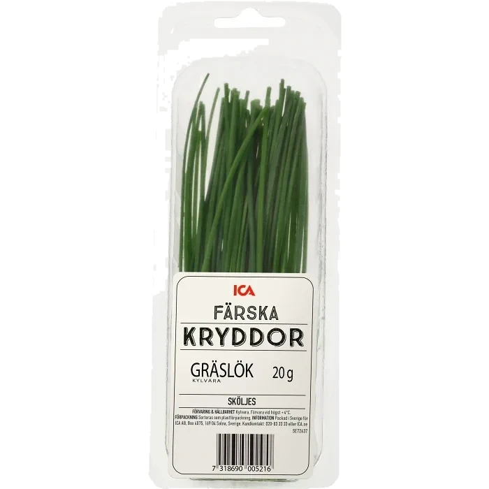 Gräslök i ask 20g Klass 1 ICA