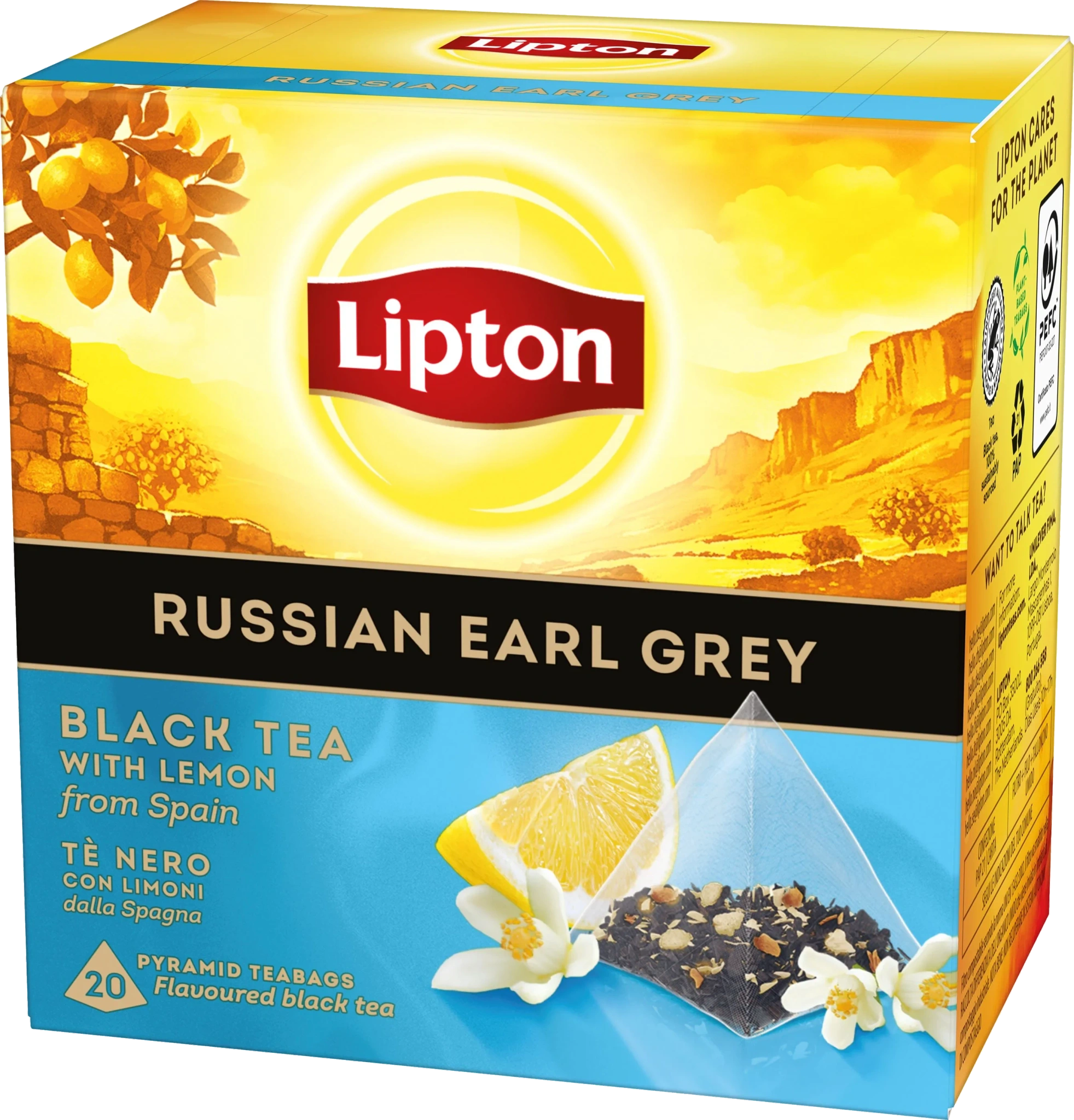 Svart Pyramidte Russian Earl Grey