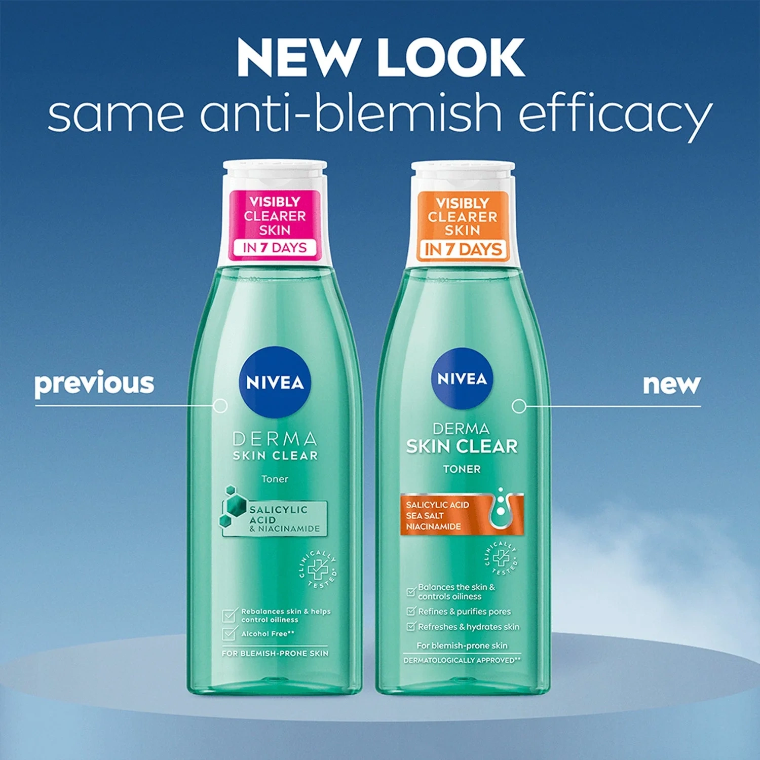 Nivea Derma Skin Clear Toner, 200ml