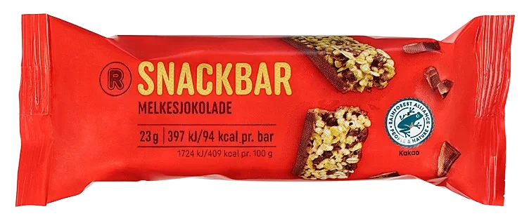 R Snackbar m/sjokolade 6x23g