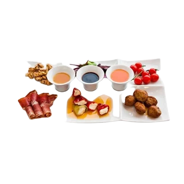 Daily Use Tapasfat med 3 skåler