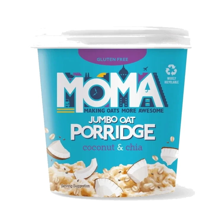 Havregrøt Kokos&Chia Gl.Fri 55g Moma