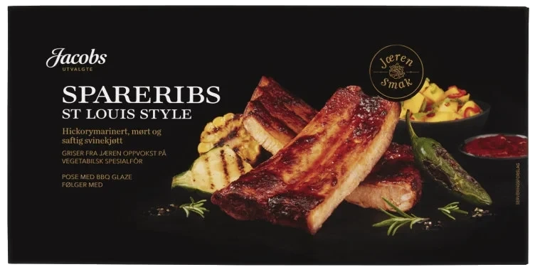 Spareribs Ca700g Jacobs Utvalgte